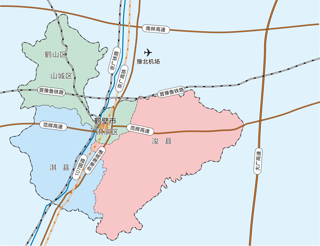 鹤壁市新区地图图片